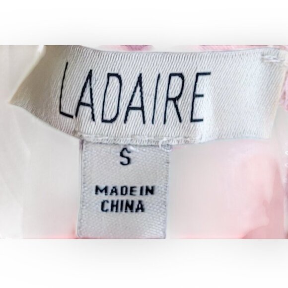 Ladaire Viscose Blend Blouse in Blush & Silver size S - Picture 5 of 11